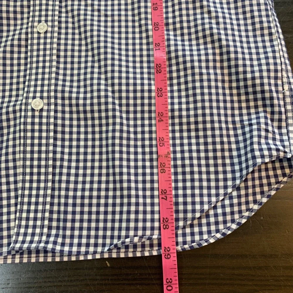 J. Crew Slim Fit Button Down Shirt Mens‎ Medium Gingham Check Long Sleeve Preppy